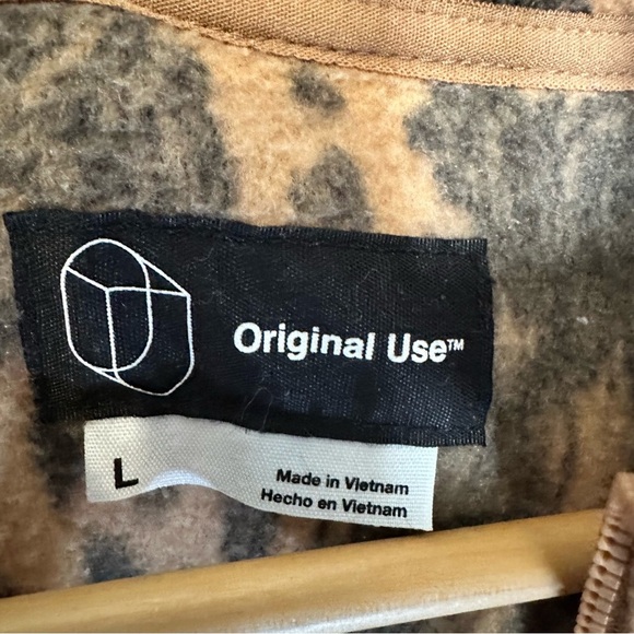 Men's 1/4 Zip Polar Fleece Sweatshirt - Original Use Brown large - Picture 9 of 13